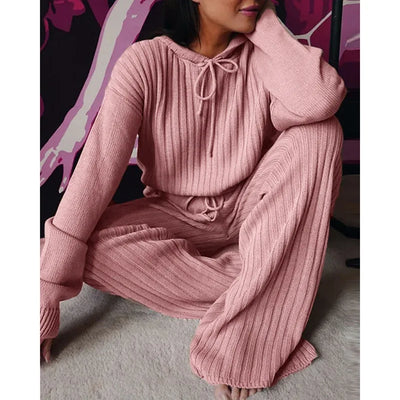 2023 Autumn Casual Wear Women Lounge Tracksuit 2 Piece Set Loose Lounge Sets Ladies Hooded Sweat Suit Outfits Female