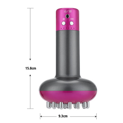 Wireless Guasha Massager Body Shaping Heating Meridian Scraping Brush Lymphatic Drainage Machine Fat Burner Rechargeable