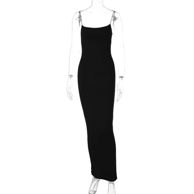 New Dresses 2025 Woman Fashion Summer Sexy Halter Temperament Halter Long Dress Slim Skirts Women's Clothing Tops