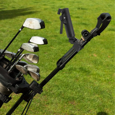 Golf Umbrella Holder Cart Stand Portable Adjustable Clip Trolley Support Golf Course Accessories Rain Golfs Push Cart