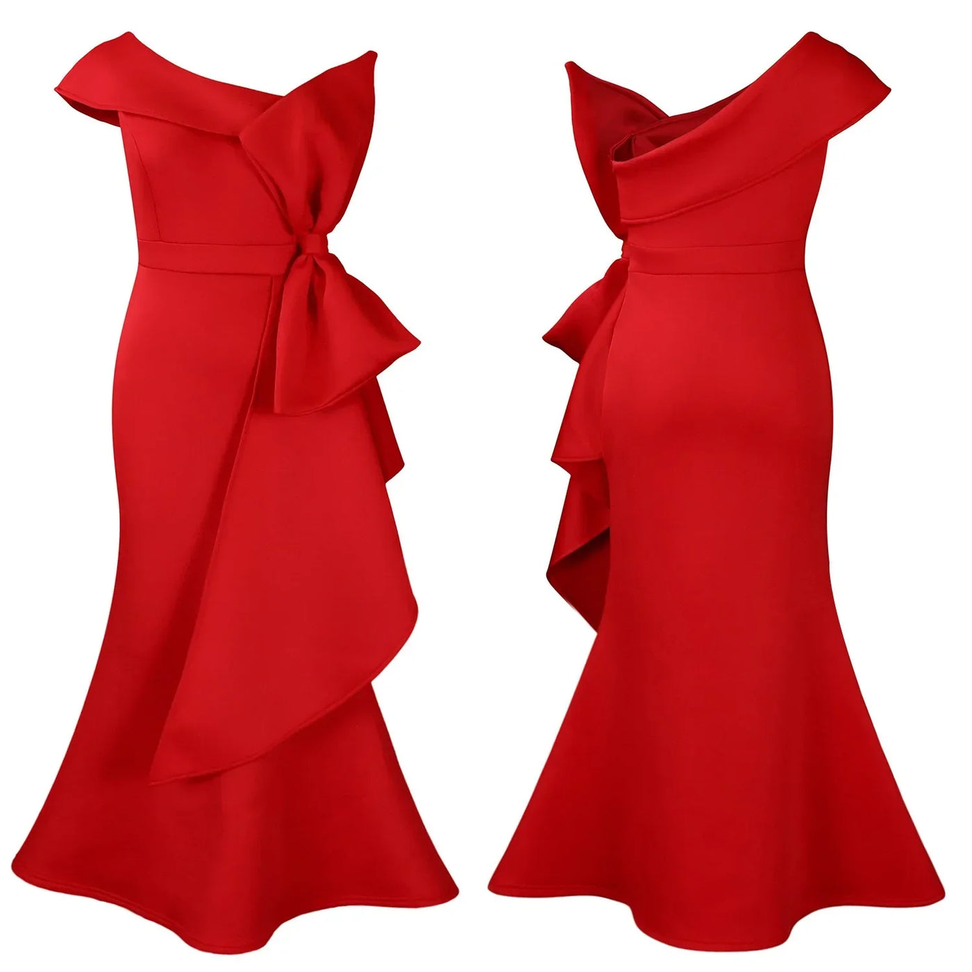 Elegant Dresses for Women 2024 New One Shoulder Ruffles Mermaid Floor Length Luxury Female Birthday Party Dinner Vestidos Mujer