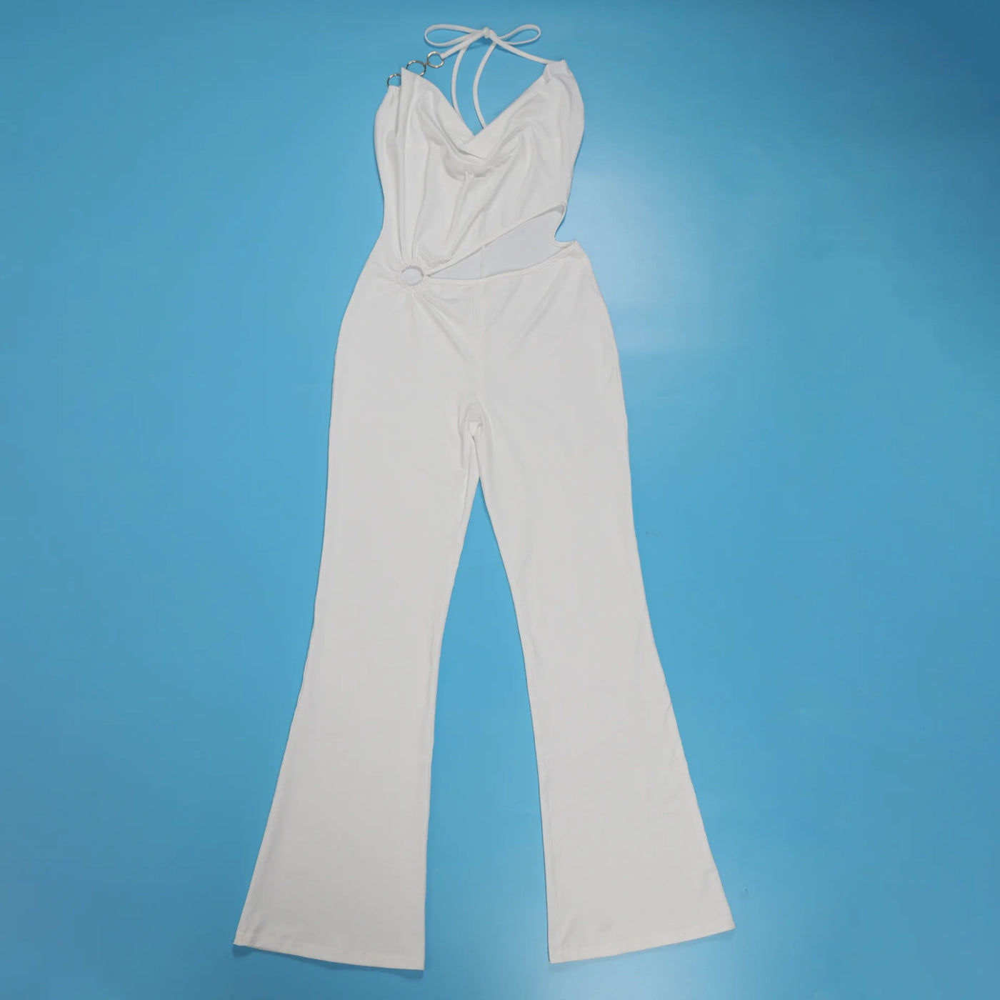 Women Jumpsuits For Summer Autumn Sleeveless Solid Color Bandage Loose Fashion Streetwear Overalls Wide Leg Pants Trousers 2025
