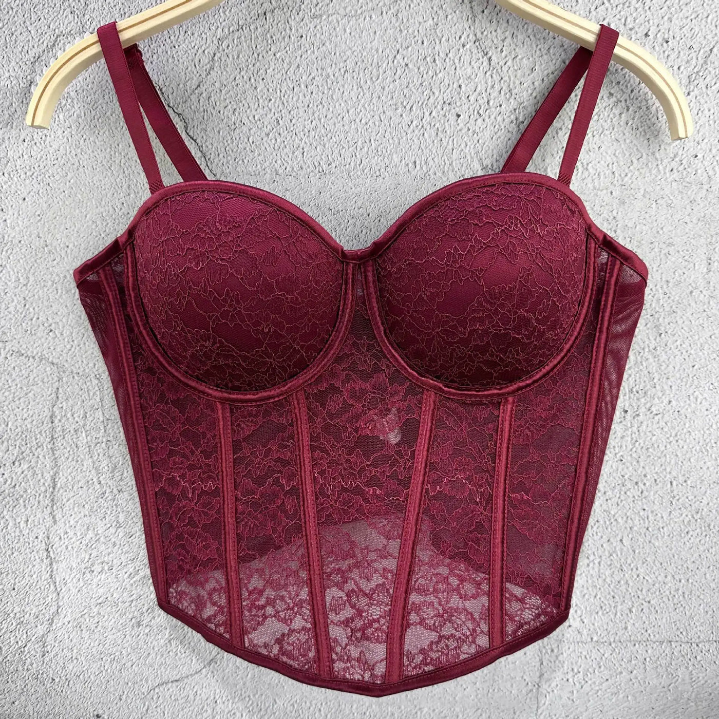 Women's Shaping Sexy Lace Corset Floral Lace Lady Bustier Elegant Slim Evening Wear Crops Lady Club Party Body Shaper Top