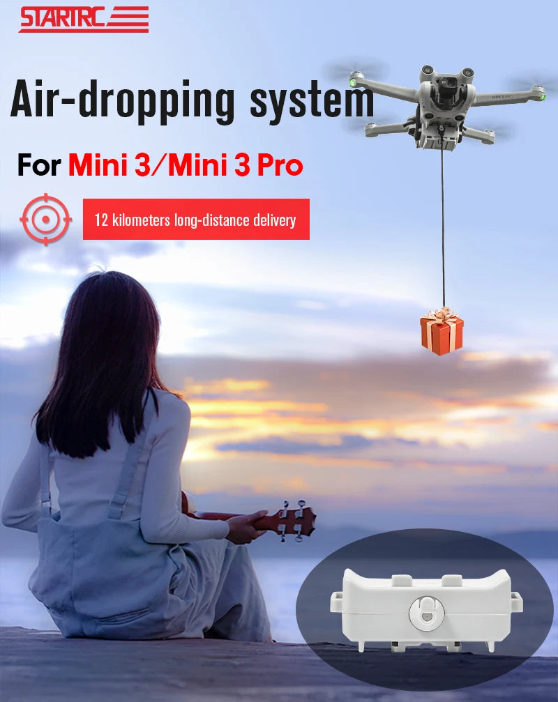 STARTRC Drone Airdrop System For DJI Air 3S/Mini 4 Pro/Mini 3/Mavic 3/Air 2S/Mavic 2/Mini 2 SE Air-dropping Thrower Gift Deliver