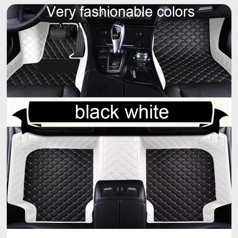 Car Floor Mats For Citroen DS5 DS 5 2011~2018 Durable Anti Dirty Pad Rugs Luxury Leather Mat Carpets Car Accessories