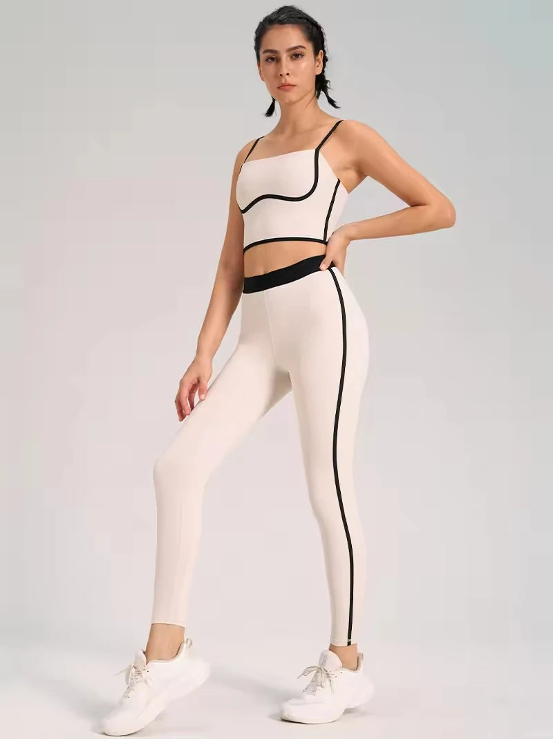 European and American New Nude Breathable Back Sports Bra for Women Shock Resistant Gathering Shaping Fitness Fashion Yoga Bra