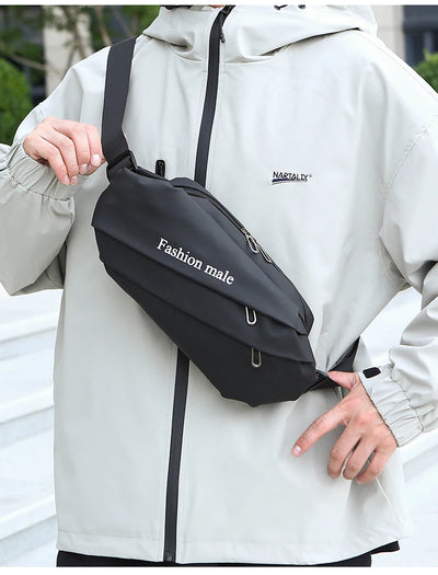 Men’s Fashion Crossbody Casual Bags Unisex Fashion Shoulder Bag Adjustable Strap Durable Daily Use Sling Bag