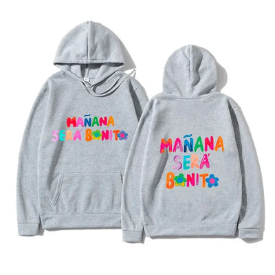 Men's Hoodies Manana Sera Bonito Bichota Karol G Women Sleeve Print Women Graphic Hooded Sweatshirt O Neck Trendy Clothes