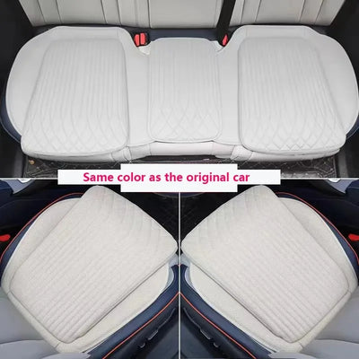 54cm Breathable Car Seat Cushion Luxury Leather Commercial Vehicle Non-slip Support Pad Universal High Rebound Sponge Seat Cover