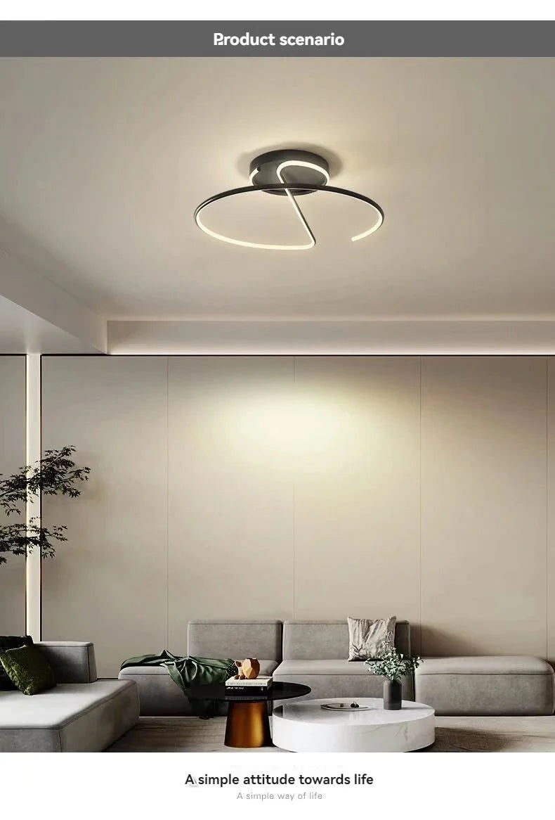 Living Room Lamp LED Chandeliers Indoor Lighting Light Fixture Kitchen Lustre Lamps White Chrome Lamp Fixture Home