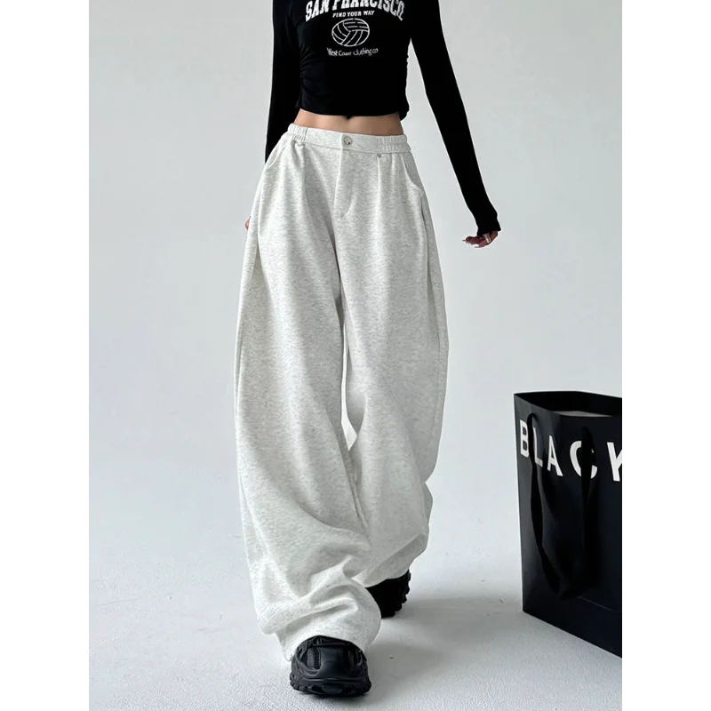 Wide Leg Pants Women's Autumn and Winter New Loose Sports Casual Pants
