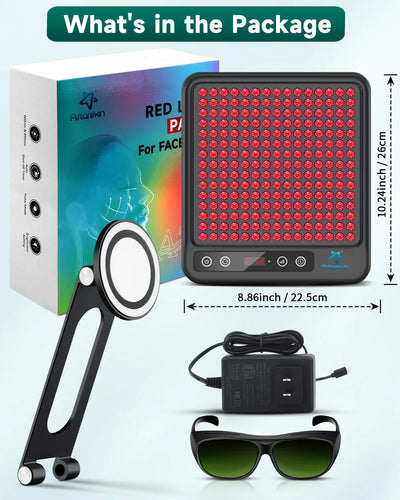 Astarexin Red Light Therapy Panel Device LED Facial Anti-inflammatory Skin Care Light 660nm850nm Lamp for Anti-Aging Pain Relief
