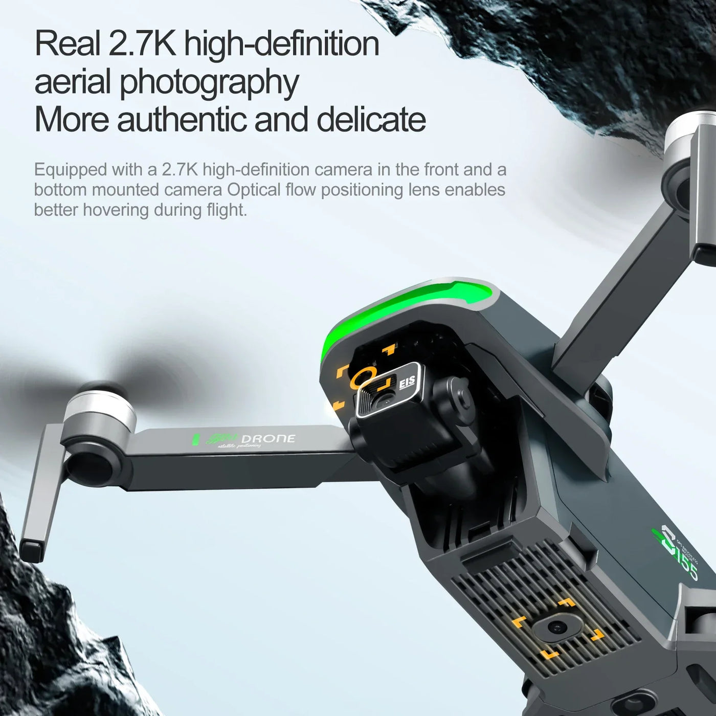 S155 GPS Drone Professional HD Camera 7.2-inch Touch Screen 3-Axis Gimbal EIS Relay Aircraft Laser Obstacle Avoidance Dron Toy