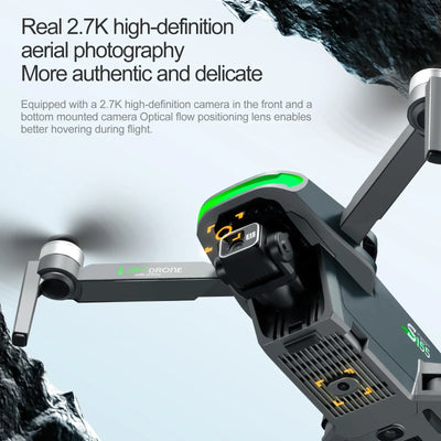 S155 GPS Drone Professional HD Camera 7.2-inch Touch Screen 3-Axis Gimbal EIS Relay Aircraft Laser Obstacle Avoidance Dron Toy