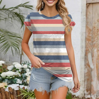 Womens Summer Tops Going Out Workout Outfits Spring Short-sleeved T Shirts Business Casual Dressy Fashion Trendy Clothes 2025