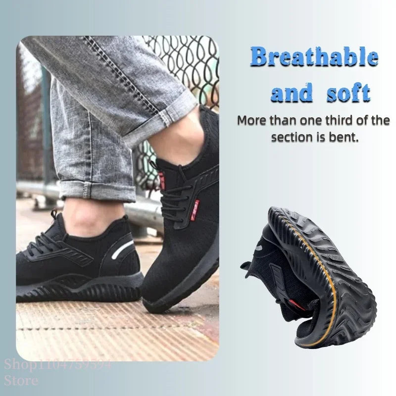 Steel safety shoes designed for men provide durable and stylish protection. Work boots combine functionality with comfort