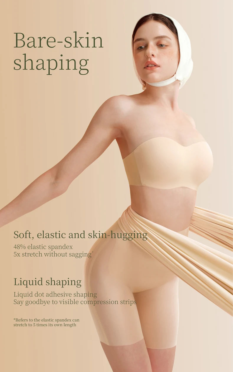 Women's Sexy Butt Lifting Shapewear Mid Waist Invisible Seamless Tummy Control Body Shaper Woman Safety Underwear N210