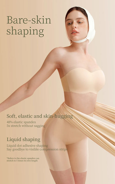 Women's Sexy Butt Lifting Shapewear Mid Waist Invisible Seamless Tummy Control Body Shaper Woman Safety Underwear N210