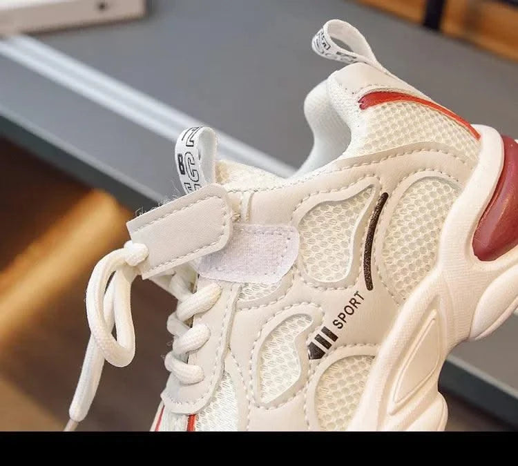 Shoes for Children Sneakers New Sports Kids Mesh Anti-slippery Sneakers Girls Vulcanized Girl Run Outdoor Training Shoes