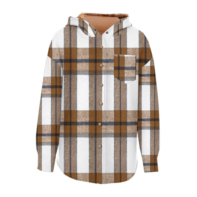 Women Chic Jackets Autumn Winter Lapel Patchwork Coats Casual Office Jacket