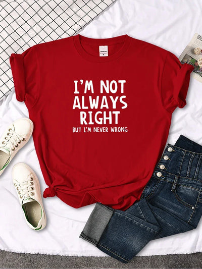 Women's T-Shirt Cool Interesting Letters Printed Tees Female Summer Oversized Tshirt Woman Round Neck Casual Tshirt Tops