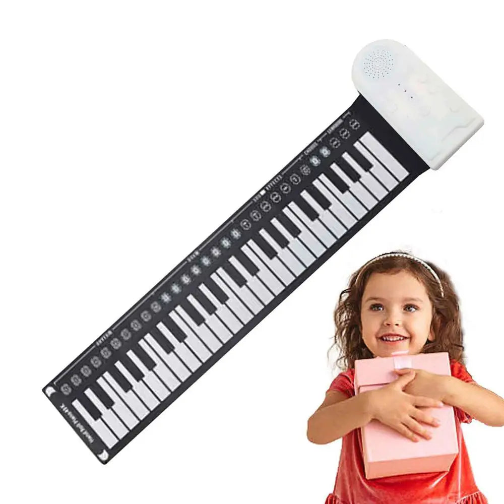 Roll Up Piano Keyboard Foldable Hand Roll Piano 49 Keys Hand Roll Piano For Beginners Kids Adults Educational Toys For Home