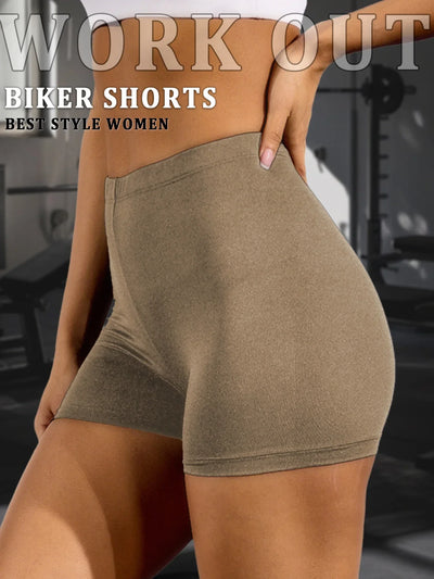 Biker Shorts For Women Super Soft No See Through Workout Yoga Running Cycling Push Up Gym Fitness Shorts Women's Activewear
