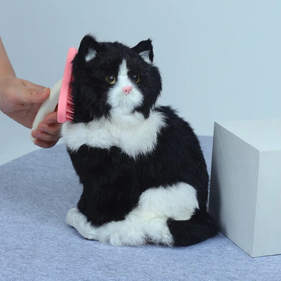 OUWO Pet Cat Brush Massage Comb Silicone Cat Toy Cat Brush Cat Scratcher Massage Self Groomer Comb Pet Cat Corner Scratcher