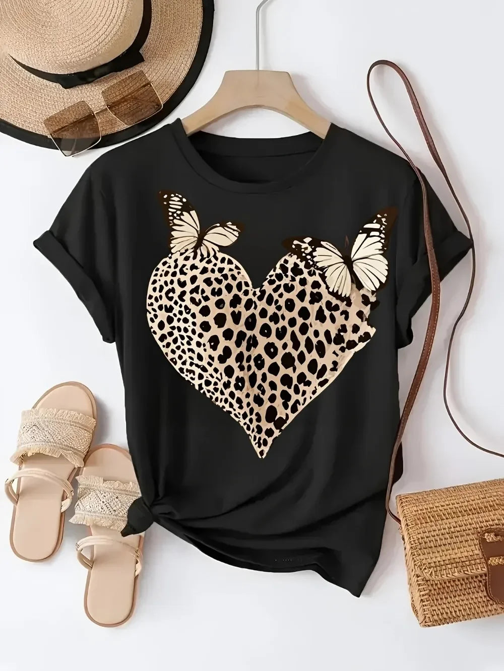 Women'S T-Shirts T-Shirts Women Comfortable And Relaxed Clothes Round Neck Suitable for All Seasons Elegant And Casual Tops