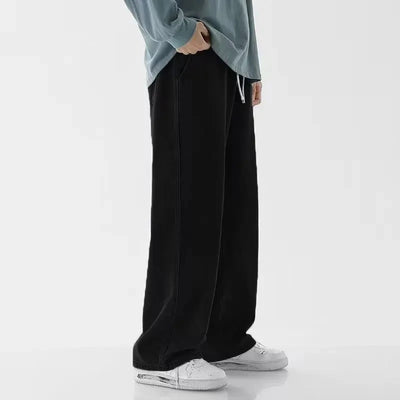 Boyfriend Vintage Fashion Straight Casual Loose Denim Cargo Pants Men Designer  Jeans Streetwear Loose Wide Leg Jeans