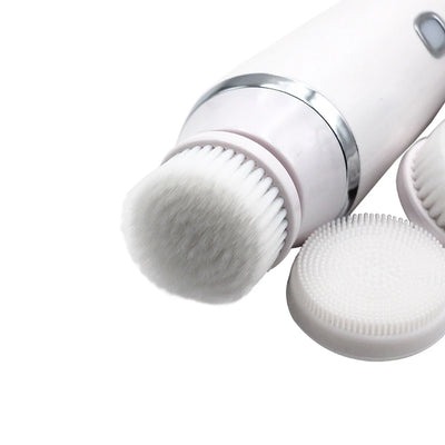 Facial Cleansing Brush 4 in 1 Electric Rechargeable Waterproof Rotating Face Cleaner Deep Pore Cleansing Skin Care Tool