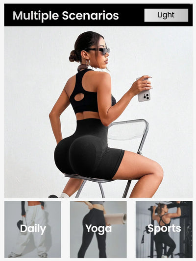 Womens Biker Shorts 6 Inches High Waisted Workout Running Volleyball Yoga Shorts
