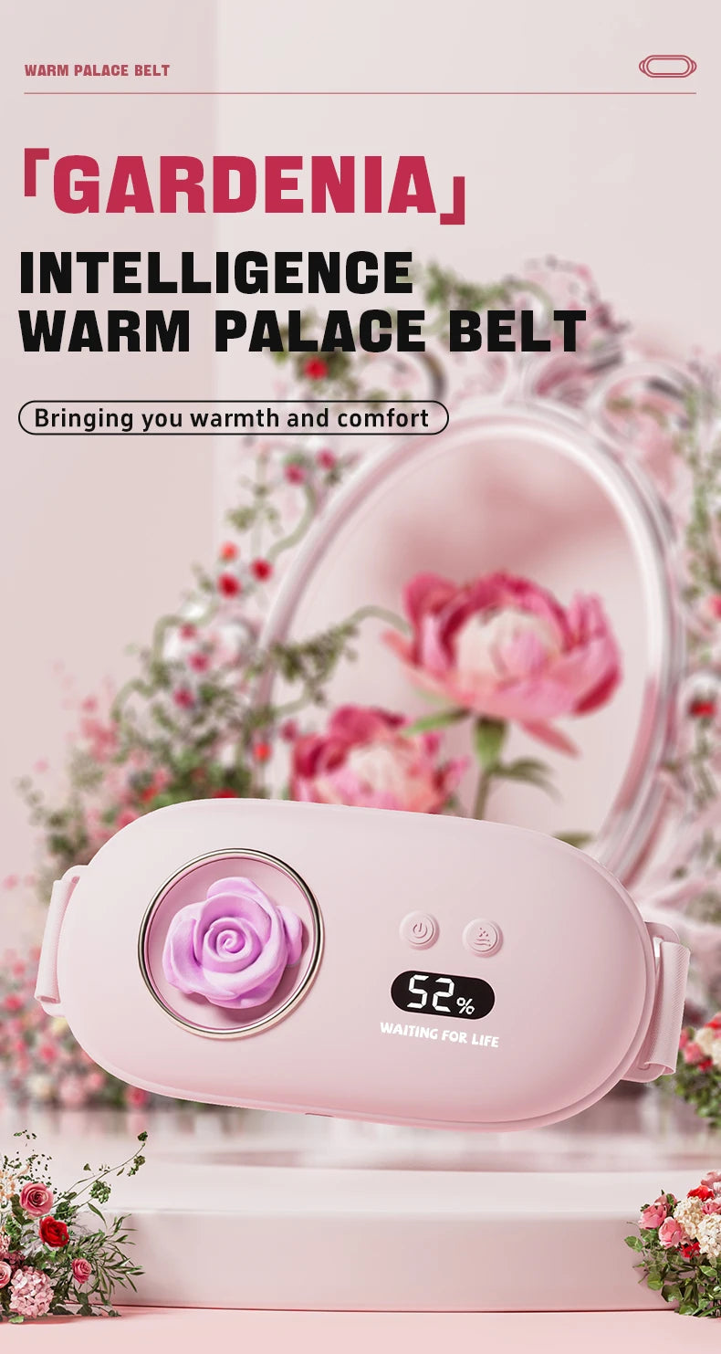 Women's uterus warming device+waist massager, warming the abdomen and relaxing the waist, understanding your gentle care