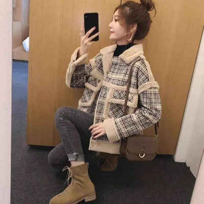 Lamb Plush Coat And Fur Coat Women - Elanique