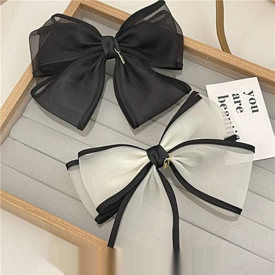 Handmade Mesh Bow Hair Accessories For Women - Elanique