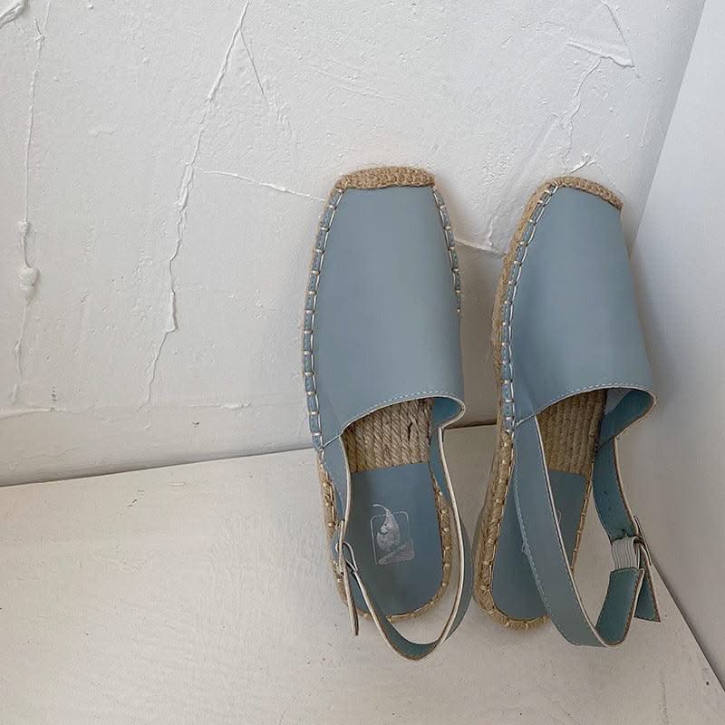 Baotou Flat Sandals Women Retro Fisherman Shoes Soft Leather Single Shoes Women - Elanique