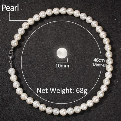 Cross 8-10mm Pearl Necklace - Elanique