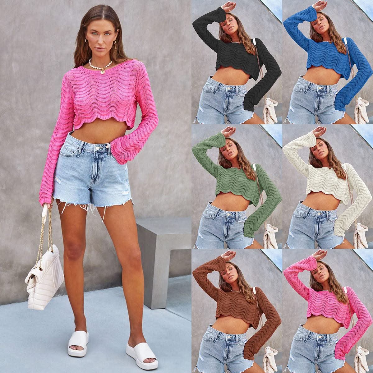 Short Pullover Sweater Sweater For Women - Elanique