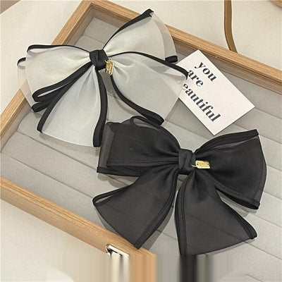 Handmade Mesh Bow Hair Accessories For Women - Elanique