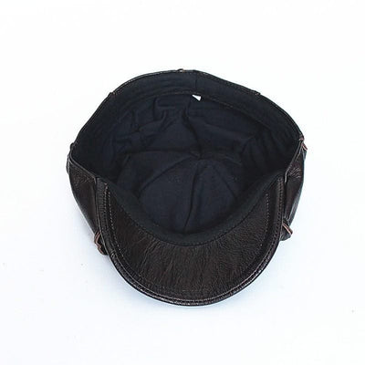 First Layer Cowhide Beret Men And Women Painter Hats - Elanique
