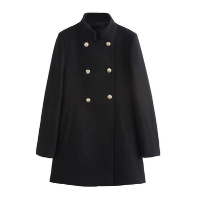 Fashion Double Breasted Coat Coat For Women