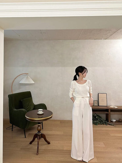 Hanging Wide Leg Mopping Pants Casual Pants Women - Elanique