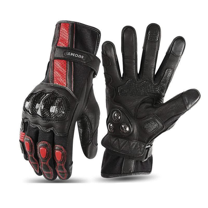Four Seasons Motorcycle Racing Leather Gloves