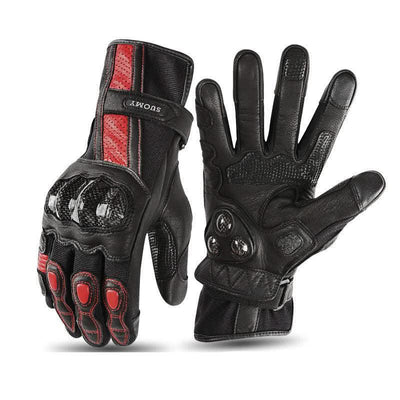 Four Seasons Motorcycle Racing Leather Gloves