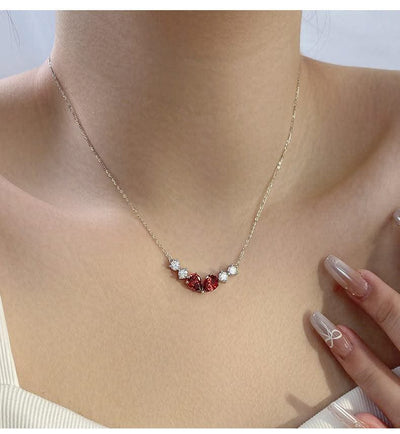 Water Drop Zircon Necklace Accessories For Women - Elanique