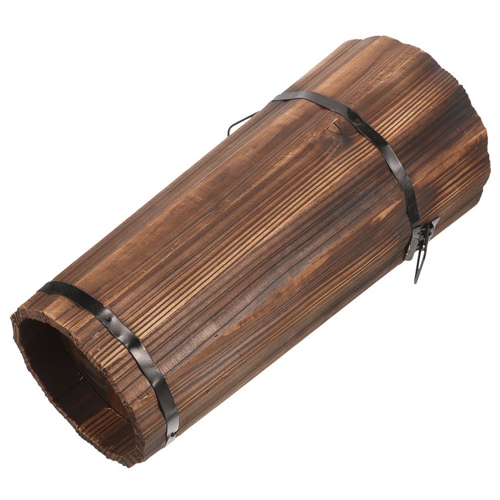 Wooden Umbrella Stand Home Holder Nordic Storage Rack Entryway Bin Industrial Hallway Organizer Hotel Hollow Design Car