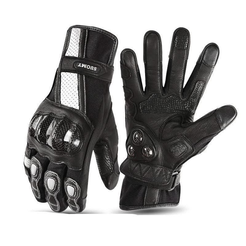 Four Seasons Motorcycle Racing Leather Gloves