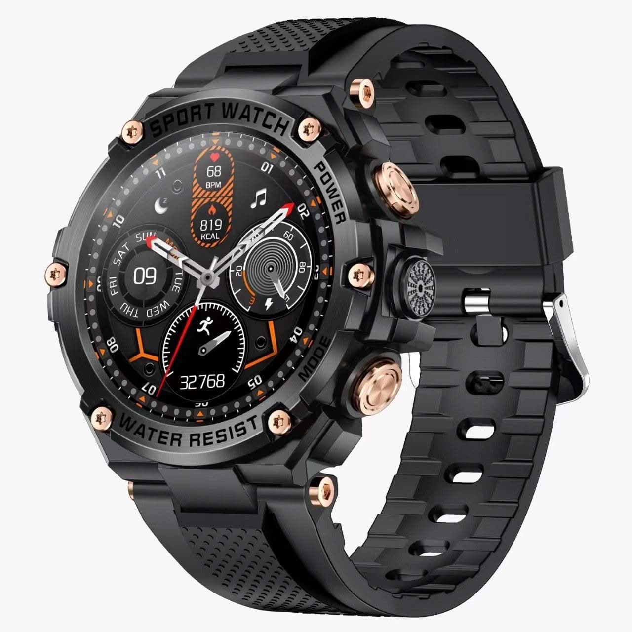 Large Screen Disc Smart Watch For Men - Elanique