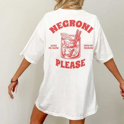 Negroni T-Shirts Vintage Streetwear Cut For Women - Elanique