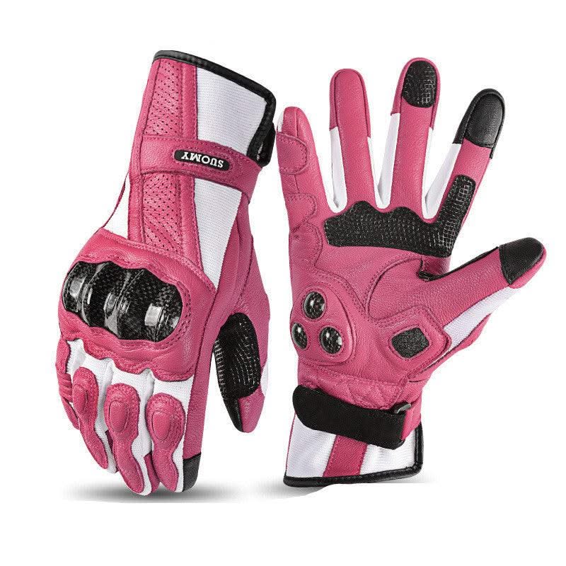 Four Seasons Motorcycle Racing Leather Gloves